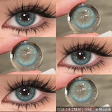 Daiiibabyyy  Color Contact Lenses for Eyes Natural Gray Beauty Pupils Eyes Lenses Brown Contacts 1 Pair Fashion Green 6month Pupilentes