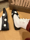 Daiiibabyyy  Retro Womens Mary Jane Shoes Exquisite Soft Leather Casual Shoes for Woman Fashion Ballet Flat Shoe Designer Shoes Zapatos Mujer