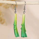 Daiiibabyyy  Bohemia Earrings Simulated Vegetable Dangle Earring Lettuce, Korean Style Cute Earrings Broccoli Alloy Mushroom Earrings