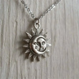 DAIIIBABYYY  -  New Sun and Moon Necklace Charm Celestial Jewelry Dainty Love Friendship Soulmate Statement Punk Pendant Gift Fashion Women Men