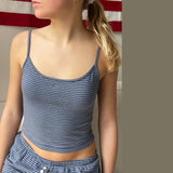 Daiiibabyyy Womens Y2k Fairy 2pcs Shorts Outfits Crew Neck Short Sleeve Slim Striped Crop Tops Bodycon Shorts 90s Vintage Aesthetic Clothes