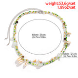 DAIIIBABYYY  -  Bohemia Hand-woven Beaded Waist Beads Women's Fashion Irregular Stone Belly Chain Sexy Body Chain Jewelry Gift