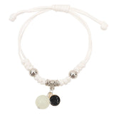 DAIIIBABYYY  -  2pc Luminous Cat Star Moon Cross Charms Bracelet Set Couple Adjustable Woven Rope Friendship Bracelet For Women Men Jewelry Gift