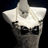 DAIIIBABYYY  -  Japan Dress Sweet Cute Romantic Lace Mini Halter Neck Sexy Dress For Women Fashion Lolita Style Elegant Short Princess Dress