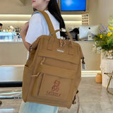 Daiiibabyyy  Fashion Handbag Travel Backpack Ins Style Large Capacity School Bag Adjustable Maternity Bag Adult