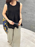 DAIIIBABYYY  -  Summer New Top Design Feels Small, Loose, Slim, and Fairy Sleeveless Doll Shirt