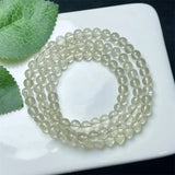 DAIIIBABYYY  -  6MM Libyan Meteorite Triple Circle Bracelet For Women Men Love Gift Crystal Beads Strands Jewelry Gift 1PCS