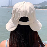 Daiiibabyyy Bucket Hat Women Foldable Sunshade Sun Hats For Women Ladies Korean Fishing Hat Fisherman Cap Adjustable Rope Gorro Sunhat