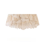 DAIIIBABYYY  -  Sweet Ballet Style Splicing Lace Ruffled Temperament Skirts Women's Autumn Winter Retro High Waist Fairy Big Swing Cake Skirt
