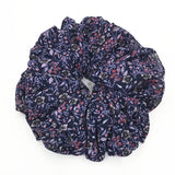 DAIIIBABYYY  -  Large Hair Band Elastic Chiffon Scrunchies Floral Print Malaysian Bunch Hair Tie Oversized Volumizing Malaysian Rubber Band