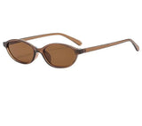 DAIIIBABYYY  -  Fashion Brand Oval Leopard Brown Women Sunglasses Small Frame Sun Glasses Ladies Retro Frame Eyewear Shade Oculus De Sol