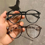 DAIIIBABYYY  -  Finished Myopia Glasses Men Vintage Round Eyeglasses for Women Retro Shortsighted Eyeglass Prescription -1.0 1.5 2.0 2.5 to -4.0