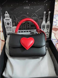 Daiiibabyyy Luxury Brand Handbags High Quality New Ladies love Bag Casual Retro Solid Color Ladies Flip Bag Shoulder Messenger Tote Bag