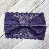Daiiibabyyy  Vintage Lace Headband Fashion Scarf for Women Beach Travel Hair Accessories Stretchy Wide Band Hollow Out hair hoops