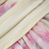 Daiiibabyyy  Vacation Y2k Flower Print V Neck Spaghetti Strap Sleeveless Slim All Match Basic Tanks