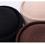 Daiiibabyyy  100% Natural Rice Herb Box Hat Unisex Japanese Summer Sun Protection Sailor Hat American Retro Beach Round Beret