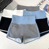 Daiiibabyyy  high quality Contrast Patchwork Mini Shorts high waist Bottoms Korean Casual Skinny Women Panties Y2K Aesthetic Hot Girl Shorts