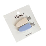 Daiiibabyyy  Milk blue pair clip Korean version broken hair bangs clip girl macaron edge clip duck bill hairpin sweet hair accessories new