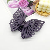 Daiiibabyyy  Large Double-layer Hollow Butterfly Grab Clip Diamond-encrusted Hairpin  Shark Clip  Disc Hair Clip  Fashion Headgear
