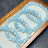 DAIIIBABYYY  -  Natural Moon Stone Bracelet Fashion Healing Personalized For Men Women Gemstone Jewelry Lovers Gift 1pcs 7/8/9/10MM