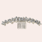 Daiiibabyyy  1 Piece Set Keyhole Leaf Shaped Hair Comb, Light Luxury Style, Bridal Wedding / Bridesmaid Styling / Daily Updos