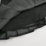 Daiiibabyyy  American Streetwear Vintage Solid High Waist A-LINE Folds All Match Skirts