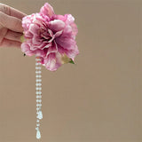 DAIIIBABYYY  -  Sweety Bohemia Hair Claw For Women Rhinestones Butterfly Flower Tassel Shark Gripper Summer Fairy Gauze Flower Hair Clip Hairpin