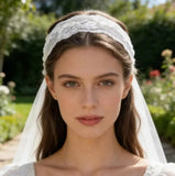 Daiiibabyyy  Korean Sweet Lace Floral Headband for Women Girls Solid Color Hair Hoop Washing Face Hairband Headwrap Fashion Girls Streetwear