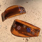 Daiiibabyyy  French Retro Amber Light Luxury Heart-shaped Hair Clip High-end Feeling Vinegar Clip Sweet Cool Style Hair Accessory