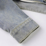 DAIIIBABYYY  -  Y2K Cropped Denim Jacket Women Vintage 90S Sexy Long Sleeve Jeans Coats Summer Gyaru Harajuku Streetwear Design Outerwears