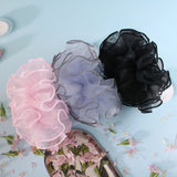 Daiiibabyyy  1PC Ruffled Organza Hair Scrunchies, Multi - Color Chiffon Hair Ties, Stylish Hair Accessories, Ideal for Daily & Party Looks