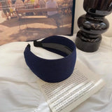 DAIIIBABYYY  -  New Korean Knitted Headband Women's Fitness Sports Style Widened Pit Strip Headband Headband High-end Wash Fashion Headgear