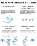 Daiiibabyyy    1 Pair Yearly Korean Lenses Popular Color Contact Lenses With Prescription Myopia Lenses  Halloween Lenses Cosplay Blue