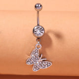 DAIIIBABYYY  -  Fashion Crystal Belly Button Piercing Gold Color Sexy Body Jewelry for Women Belly Navel Ring
