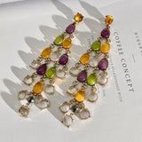 New Resin Tassel Earrings for Women Jewelry