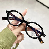 DAIIIBABYYY  -  Classic Small Frame Oval Optical Glasses Women Men Trend Luxury Brand Designer Computer Anti-Blue Light Eyeglasses Female Lentes