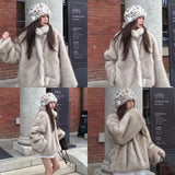 Daiiibabyyy  Korean Style Leopard Print Fuzzy Bucket Hats Warm Thickened Plush Winter Fisherman Hat Adult Unisex Animal Pattern Caps Headwear