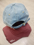 DAIIIBABYYY  -  Unisex Retro Washed Denim Baseball Cap – Broken Eaves Embroidery Outdoor Hip-Hop Style for Men & Women Caps for Men's Cap