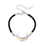 DAIIIBABYYY  -  Dolphin Crescent Moon Shell Black Rope Bracelets For Women Girls Pulseras Pulseira Accessoires Bracelete Best Friend Gift