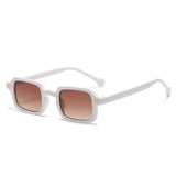 Daiiibabyyy  New Small Rectangle Sunglasses for Women's Trendy Retro Sun Glasses for Men's Cool Essential UV Protective Eyeglasses
