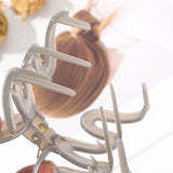 Daiiibabyyy  13cm Large Hair Clip For Thick Hair Claws Crab Girls Curly Transparent Coffee Hairpin Clamps Women Korean Ponytail Accessories