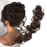 DAIIIBABYYY  -  Messy Bun Hair Piece Curly Wavy Hair Bun Scrunchies Extensions Long Ponytail Extensions Ponytail DIY Wrap Around Bun Hair