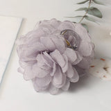 Daiiibabyyy  Fabric Flower Hair Claw Clips for Women Girls Yarn Flowers Ponytail Holder Hair Clamps Barrette Fashion Plastic Hair Clip