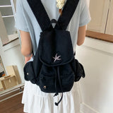 Daiiibabyyy  Students Travel Mochilas Mujer High Capacity Mochila New Canvas Bag Korean INS Backpack Lightweight Bags for Woman