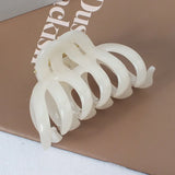 DAIIIBABYYY  -  Large Hollow Out Hair Claw Clips Crab Clamps Women Girls Ponytail Big PC Plastic Hair Barrettes Hairpin Hair Accessories Fashion