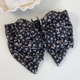DAIIIBABYYY  -  Fashion Ribbon Hair Claw Bow Hair Clips for Women Girls Stain Bow Barrettes Hairpin Women Ponytail Clip Hair Accessories