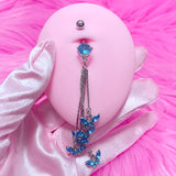 Daiiibabyyy  Y2K Jewelry Stainless Steel Crystal Butterfly Belly Button Rings Sexy Accessory Shiny Body Piercing Korean Charm Belly Piercing