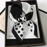 DAIIIBABYYY  -  New Spring Square Neck Scarf Women Bandana Hair Band Design Print Dot Female Foulard Headband Shawl Wrap Neckerchief
