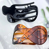 Daiiibabyyy  2/4pcs French Concord Hair Clip Acrylic Hair Claw Clips Thick Hair Flat  Grip Hair Banana Barrettes for Styling Hair Accesso