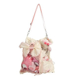 Daiiibabyyy  Preppy Style Ita Mochila New Transparent Mochilas Mujer Japan Style Backpack Large Capacity Bag Ins All-match School Bags